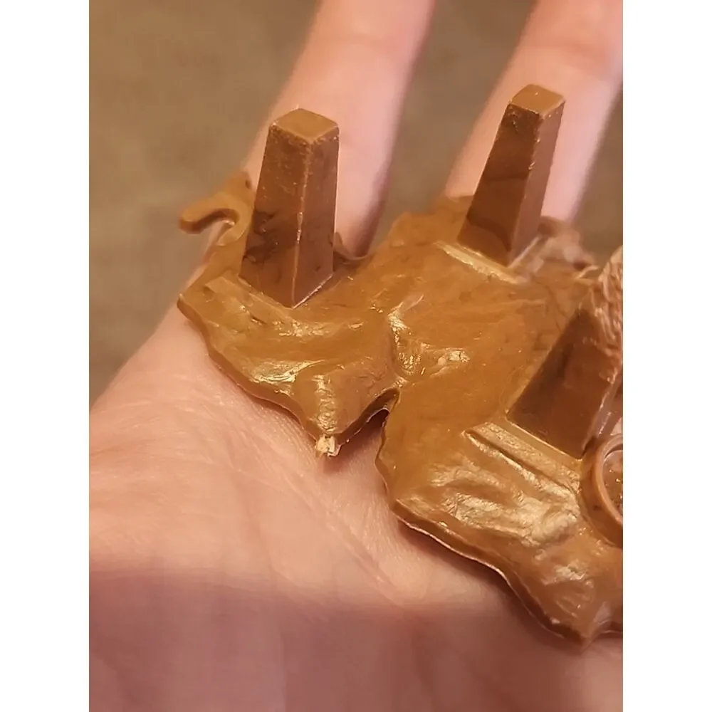 Marx Battleground Tank Traps Terrain Marbled Hard Plastic Vintage 1960s Iwo Jima